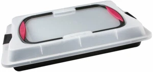 Zenker Blechkuchen-Container to go, 42 x 29 x 7 cm, antihaft Backform mit Deckel - Bild 1 von 6