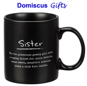 20 oz. NEW! SISTER Best Friend  COFFEE Cup Drink Mug BFF Primitives by Kathy - Picture 1 of 3
