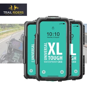 Universal Premium Motorcycle Waterproof Case & Mount Superbike Adventure Touring - Picture 1 of 72