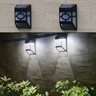 Solar LED Light Wall Landscape Mount Outdoor Garden Path Fence Yard Lamp AA