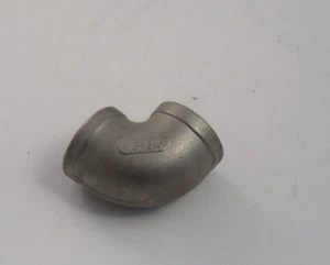 MERIT 1" NPT x 1" NPT 316 Stainless Steel 90 Degree Elbow - Class 150 - Female - - Picture 1 of 5