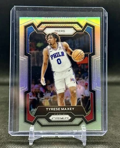 2023-24 Panini Prizm Basketball Silver Prizm Tyrese Maxey #15 Philadelphia 76ers - Picture 1 of 2
