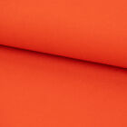 Toiles Tissu de Coton Étanche Imperméable Uni Orange 1,40m Largeur