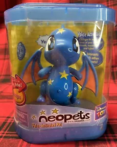 Vintage Neopets Voice Activated Pet Starry Shoyru Blue Dragon Interactive Toy - Picture 1 of 7