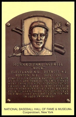 2006 Howard Averill Elected 1975 National Baseball Hall of Fame Postcard - Image 1 of 2