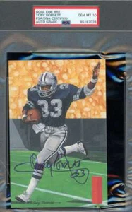 Tony Dorsett Gem Mint 10 PSA DNA Signed Goal Line Art Card GLAC Autograph - Picture 1 of 1