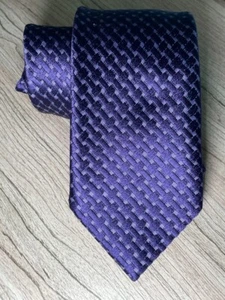 TOM FORD Silk Purple Geometric Neck Tie - Picture 1 of 7