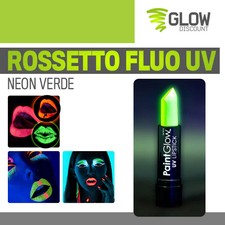 ROSSETTO FLUO UV VERDE trucco labbra fluo fluorescente brillante luminoso 30266