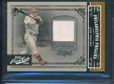 2005 Playoff Prime Cuts GU Jersey Patch Relic #36: JIM THOME Phillies /50 - Image 1 of 2