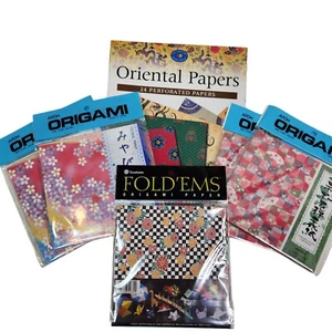 HUGE Aitoh Yasutomo Japanese Fold‘Ems Origami Paper Oriental Paper Lot 200 Sheet - Picture 1 of 9