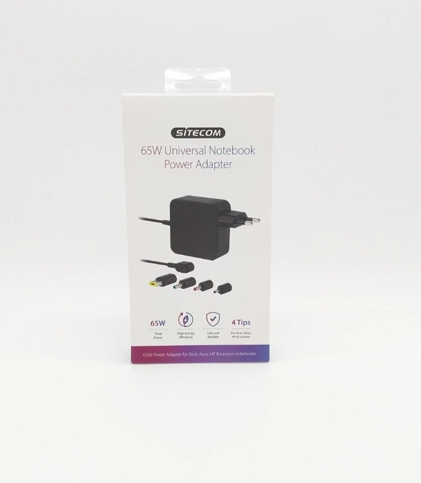 Sitecom 65W Universal Power Adapter Ladegerät für Acer Asus HP Lenovo #KT1334OÜ - Bild 1 von 4