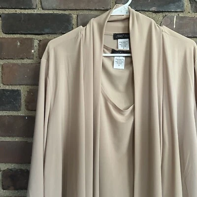 Marca Slinky | Juego de chaqueta sin mangas de 2 piezas talla 1X - Cheapchicplus Foto 1 de 3