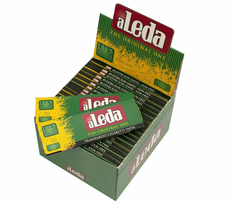 Aleda King Size Transparent Rolling Papers Sealed (40 Pack)