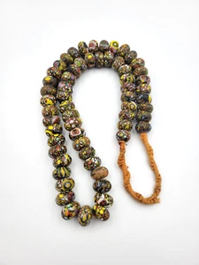 Vintage Strand of Venetian Glass End of Day Trade Beads 60 Beads - Picture 1 of 16