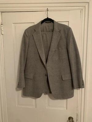 Adams Row Vintage 2 Piece Suit Mens 42R 35x30 Gray - Image 1 of 4