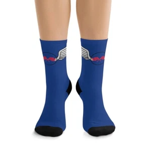 Track Star Socks - Gym Racing Flag Socks / Nascar Workout Socks / Speed socks - Picture 1 of 9