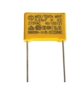 0,33uF 275Vac X2 Sicherheitskondensator 330n 334K 40/100/21 Rastermaß 15mm - Netzfilterung - Bild 1 von 8