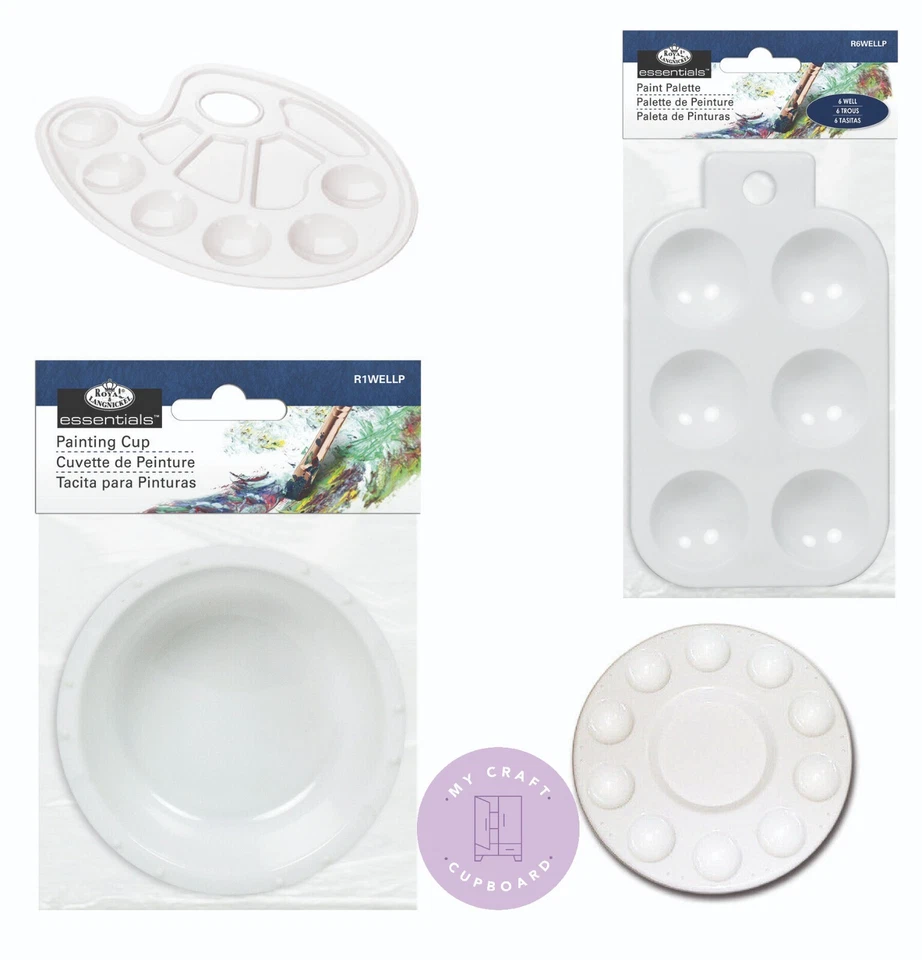 Artists Paint Mixing Palettes - Round-Kidney-Well - Water Colours -Acrylic Oils - Image 1 of 1