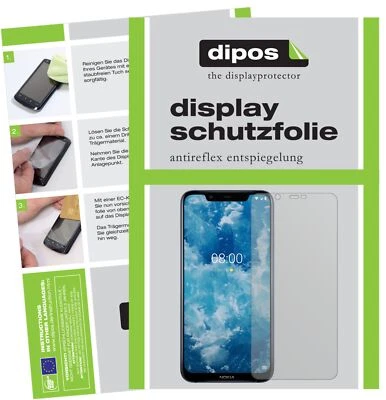 6x Protector de Pantalla para Nokia 8.1 Protección Antideslumbramiento dipos Foto 1 de 4