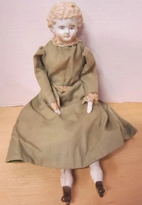 14" Stein Biskuit Mädchen in schönem Vintage Outfit - Bild 1 von 12