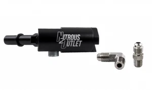 00-01816 Nitrous Outlet 3/8" Inline Fuel Adapter Kit- Modular - 1/8" NPT, -4 AN - Foto 1 di 2