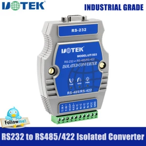 Industrial RS232 to RS485 RS422 Converter DB9 Adapter Connector Isolation UT-503 - Picture 1 of 8