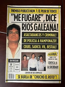 Vintage Mexican Magazine ALARMA descuartizado #1135 Yellow Press From 1980's - Bild 1 von 8