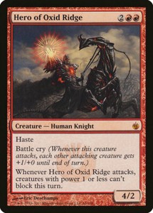 Hero of Oxid Ridge Mirrodin Besieged EX CHINESE MTG CARD