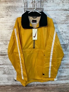 Pullover cortavientos amarillo Nike años 90 media cremallera nuevo con etiquetas talla L - Imagen 1 de 24