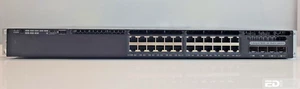 Cisco WS-C3650-24PDM-S 24 Port Gigabit 2x10G With Rack Mounts - Picture 1 of 11