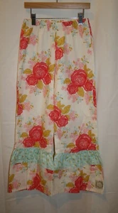 Swanky Baby Vintage Girls Flower Casual Pants XL Kayla's Comfy Ruffles Boho NWT - Picture 1 of 8