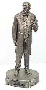 1976 Walt Disney World Calhoun's Hall Präsidenten William McKinley Zinn 5 Zoll SELTEN - Bild 1 von 7