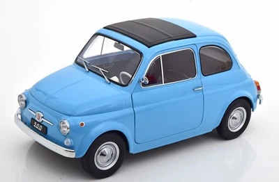 KK Scale KKDC120035 1/12 Fiat 500F 1968 Blu Chiaro Modello Auto Diecast - Immagine 1 di 4