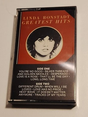 Linda Ronstadt - Greatest Hits, Cassette Tape 1975 Elektra/Asylum TC-5106 Foto 1 de 4