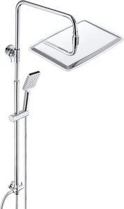 304 Colonna Doccia Senza Miscelatore in Acciaio Inox 304 Cromato Set Doccia a Pi - Foto 1 di 12