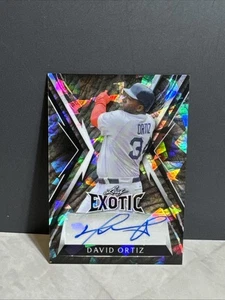2023 Leaf Exotic Baseball David Ortiz Auto 1/1 Boston Red Sox - Picture 1 of 2