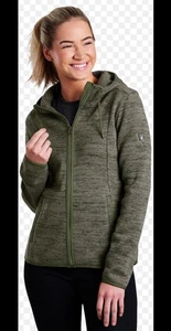 Kuhl Ascendyr Damen Small Green Fleece Hoodie Reißverschluss Wandern Outdoor Jacke - Bild 1 von 7