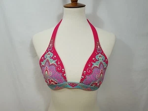 Victoria's Secret Triángulo Halter Para Mujer Bikini Top Paisley Talla Pequeña Boho - Imagen 1 de 8
