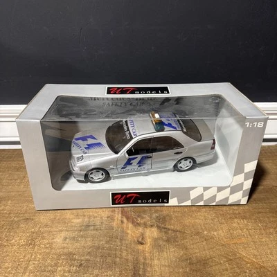 UT MODELS 26105 MERCEDES BENZ C AMG SAFETY CAR F1 97- SILVER 1:18 - GOOD IN BOX - Image 1 of 4