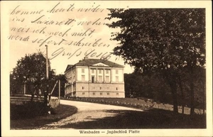 Ak Wiesbaden in Hessen, Jagdschloss Platte - 4072027 - Bild 1 von 2