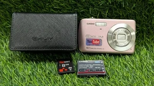 Casio Exilim EX-Z33 Digital Camera 10.1 MP W/ Battery NO CHARGER Pink - TESTED - Picture 1 of 11