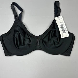 Neu Wacoal BH 32D schwarz ungefüttert Bügel verstellbarer Träger 85182 - Bild 1 von 8