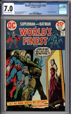 World's Finest Comics #220 CGC 7.0 FN/VF Metamorpho Backup Story - Image 1 of 2