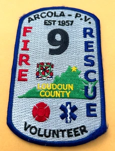 Patch Virginia Arcola Volontario Soccorso Antincendio Brambleton Loudoun County inutilizzata - Foto 1 di 2