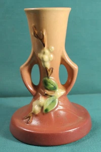 ROSEWELL POTTERY 1CS2 SNOWBERRY KERZENLEUCHTER - Bild 1 von 4