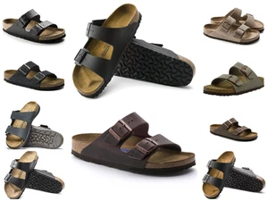 Birkenstock Arizona Mocha/Negro Ajuste Regular Todos los Colores Todas las Tallas NUEVO - Imagen 1 de 11