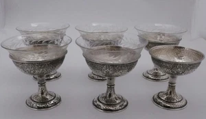 Schofield Baltimore Tudor gehämmert Sterlingsilber Dessert Sherbet Becher - Bild 1 von 6