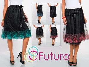 Falda de mujer con encaje flippy falda completa arco damas moda Reino Unido talla 8-12 FK1254 - Imagen 1 de 10