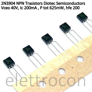 10 Pezzi 2N3904 Transistori NPN nastrati - Imagen 1 de 1