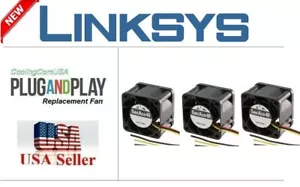 Pack of 3x New OEM fans for Cisco Linksys SRW2048 Gigabit Switch - Picture 1 of 6